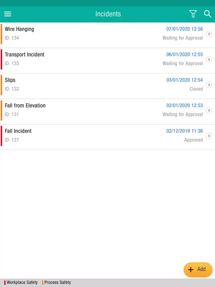 DSS Incident Management System iPad  Screenshots