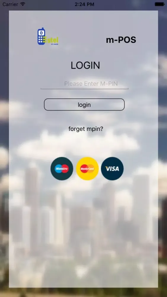 Tangkapan layar Estel mPOS