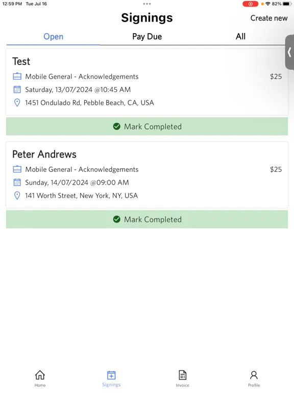 Zrzuty ekranu The Notary App iPad 