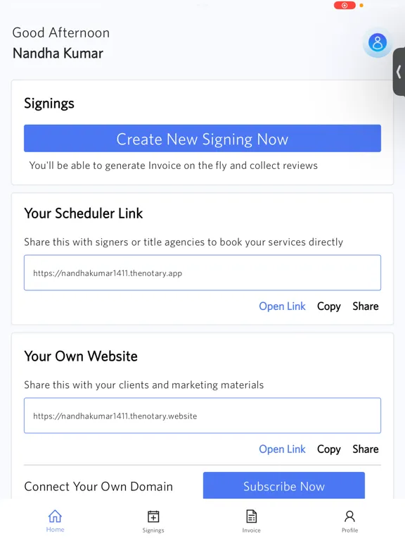 Zrzuty ekranu The Notary App iPad 