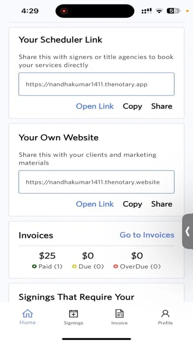 Zrzuty ekranu The Notary App