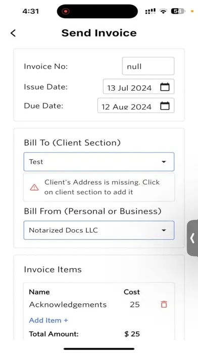 Zrzuty ekranu The Notary App