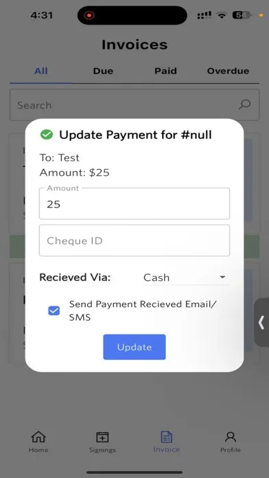 Zrzuty ekranu The Notary App