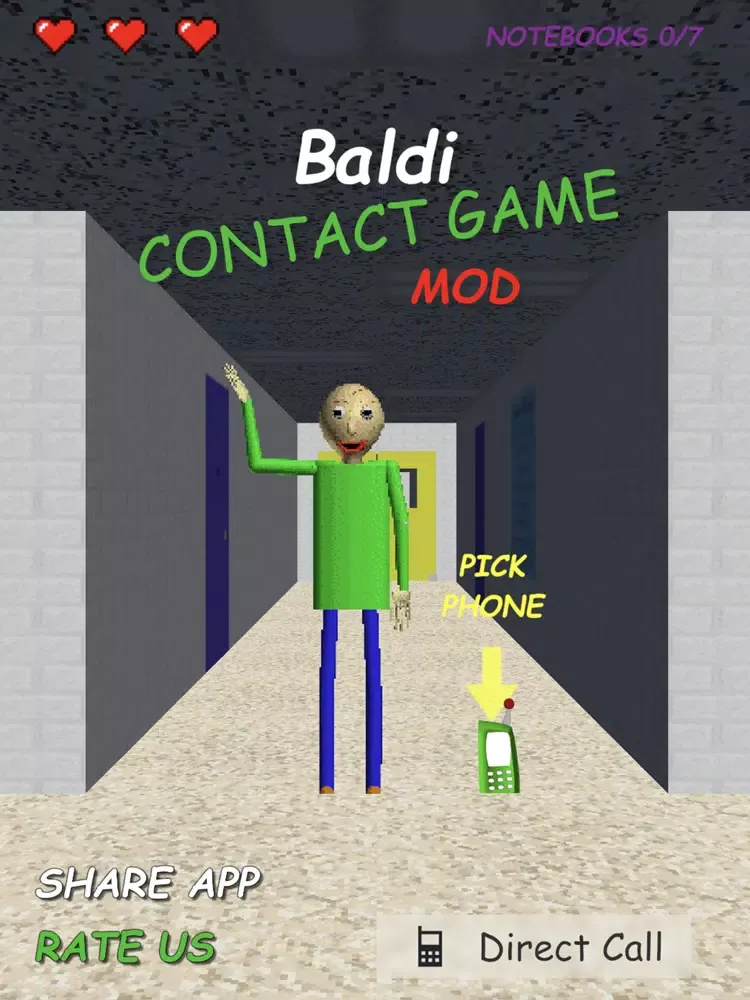 Capturas de pantalla de Scary Baldi Contact Game Mod iPad 