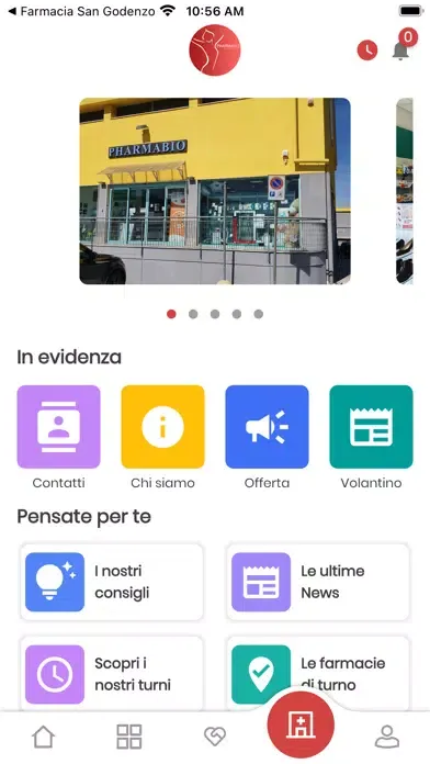Tangkapan skrin Pharmabio Salute e Benessere