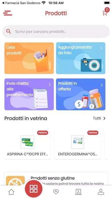 Tangkapan skrin Pharmabio Salute e Benessere