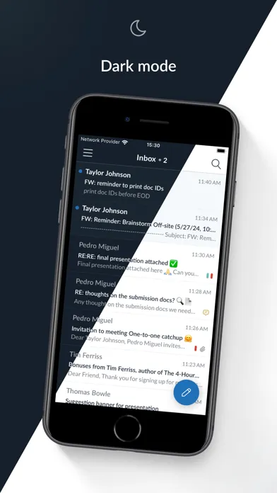 ภาพหน้าจอของ Encrypted Email - Mailfence