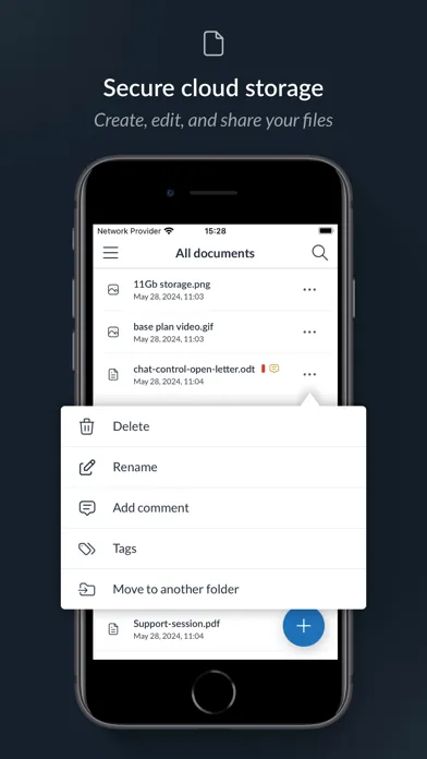 ภาพหน้าจอของ Encrypted Email - Mailfence
