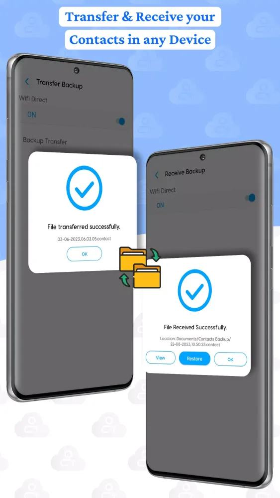 Contacts Backup Screenshots