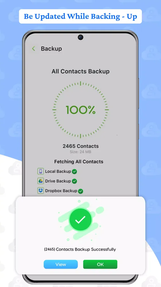 Contacts Backup Screenshots