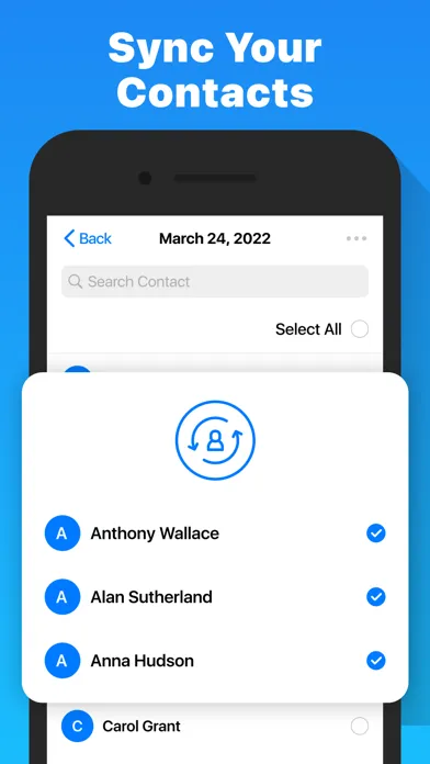 تصاویر Contacts Sync-for Google Gmail
