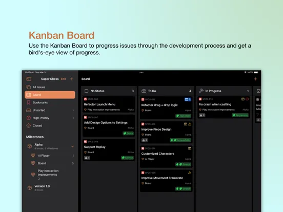 Fox Issue Tracker iPad  Screenshots