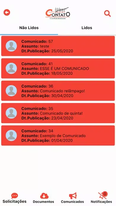 Ảnh chụp màn hình của Contato Contabilidade