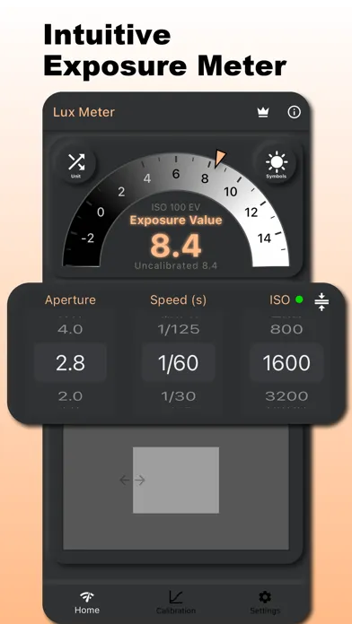 ภาพหน้าจอของ Film Exposure Meter EV FC LUX