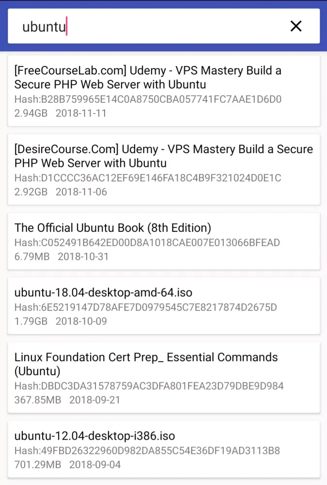 Magnet Search - Torrent Search Screenshots