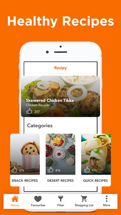 Screenshot di Healthy Recipes & Meal Planner