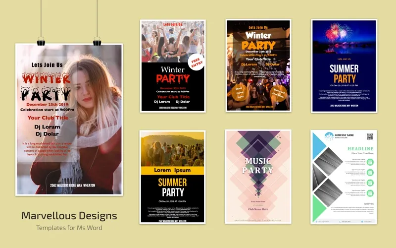 Flyer Templates for Word by CA Screenshots