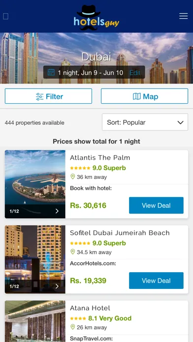 Tangkapan layar Hotel Booking & Travel Deals