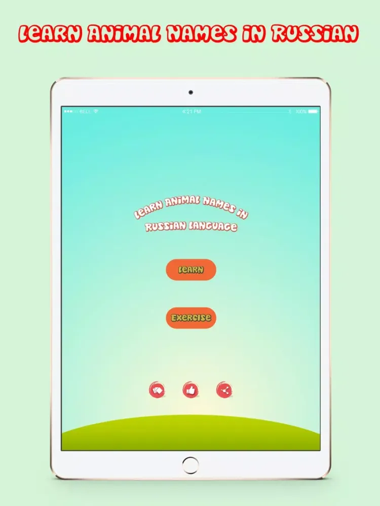 Learn Animal Names in Russian iPad  Ekran Görüntüleri