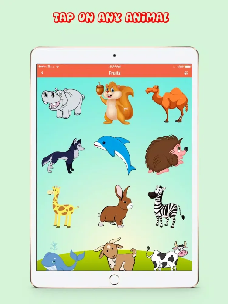 Learn Animal Names in Russian iPad  Ekran Görüntüleri