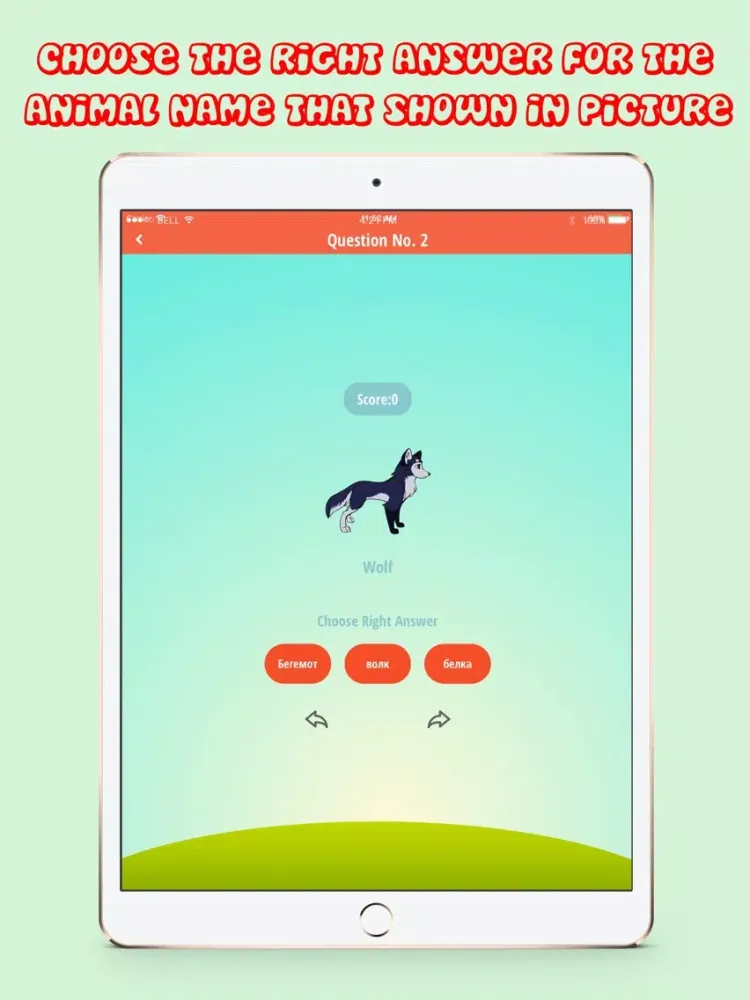 Learn Animal Names in Russian iPad  Ekran Görüntüleri