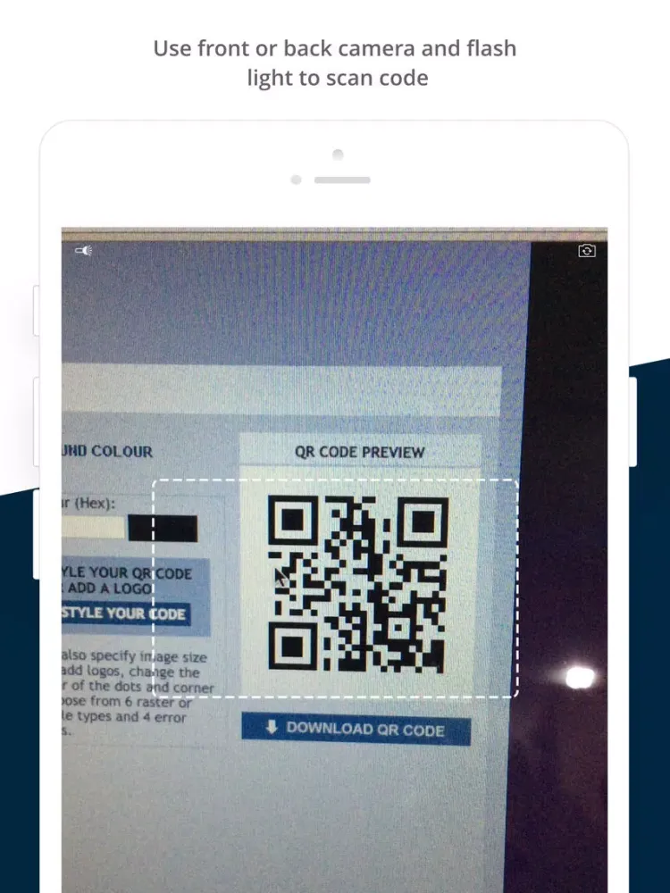 QR Code Reader & Scanner by CA iPad 應用截圖