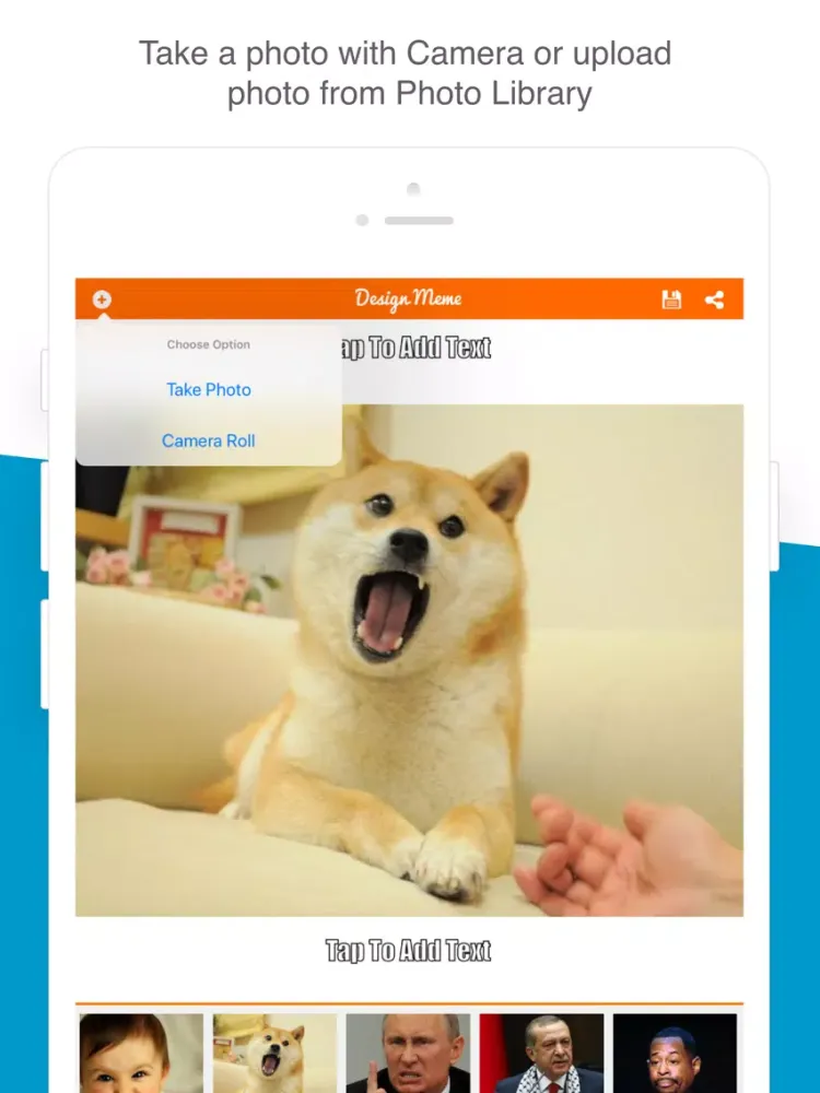 CA Meme Generator - Meme maker iPad  스크린샷