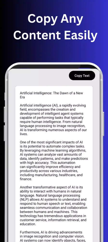 AI Content Writer- ContentBot سکرین شاٹس