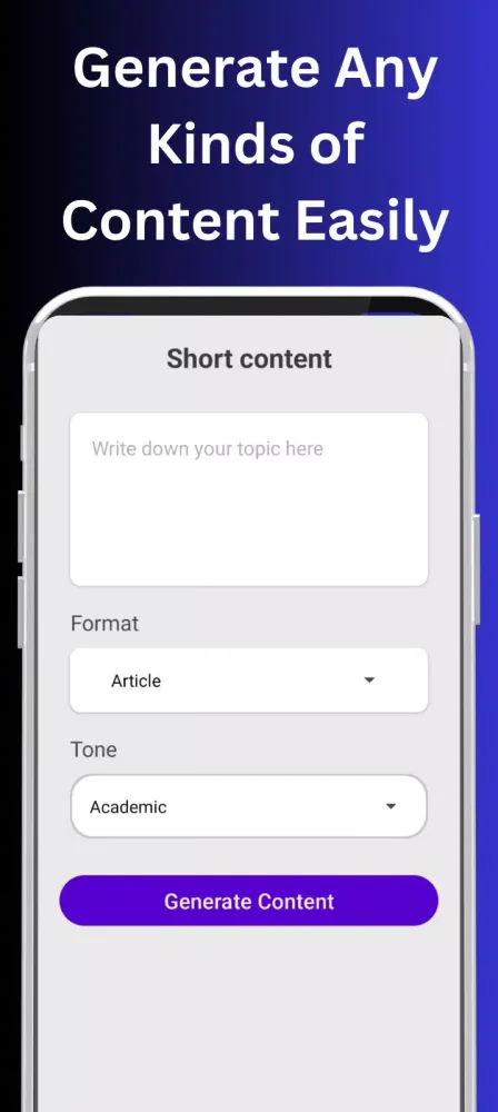 AI Content Writer- ContentBot سکرین شاٹس