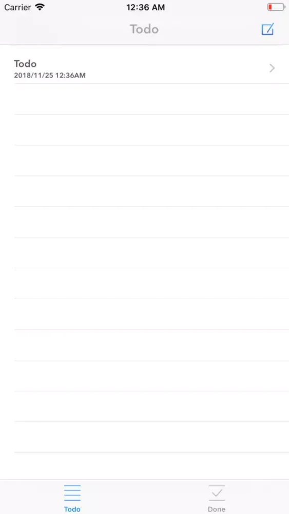 Tangkapan layar Todo Manager -Todo N Done-