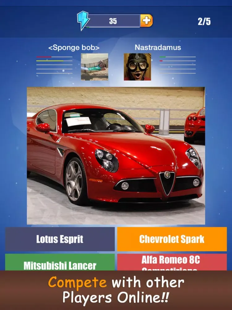 Tangkapan skrin Guess the Car ~ Free Pics Quiz iPad 