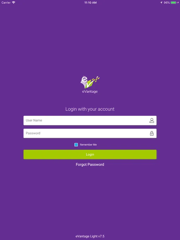 eVantage Light iPad 应用截图
