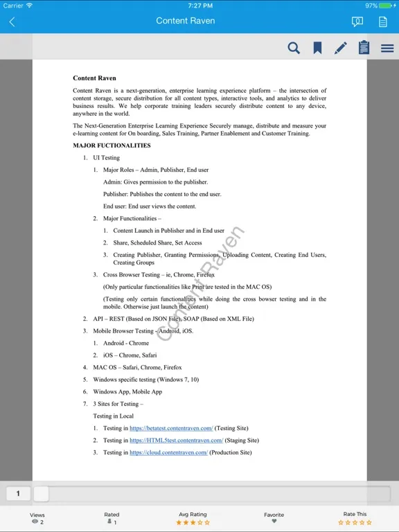 eVantage Light iPad 应用截图