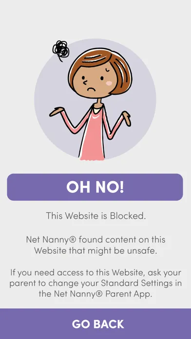 Скриншоты Net Nanny Child App