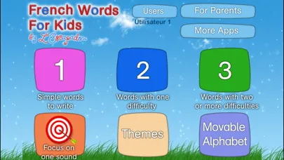 Captures d'écran de French Words for Kids