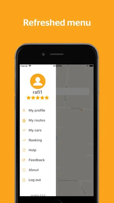 Cory Ride Sharing Screenshots