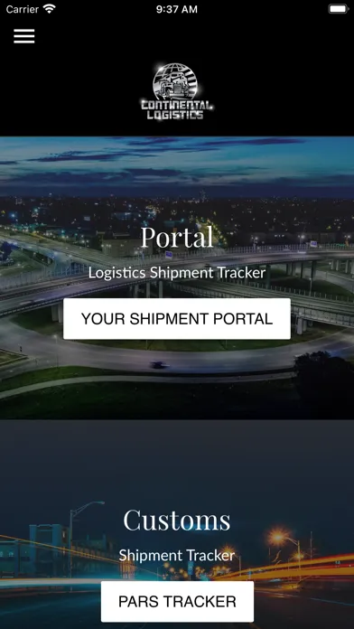 Tangkapan skrin Continental Logistics Ltd