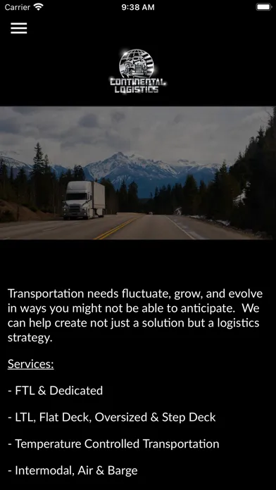 Tangkapan skrin Continental Logistics Ltd