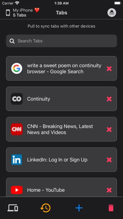 Continuity Browser应用截图