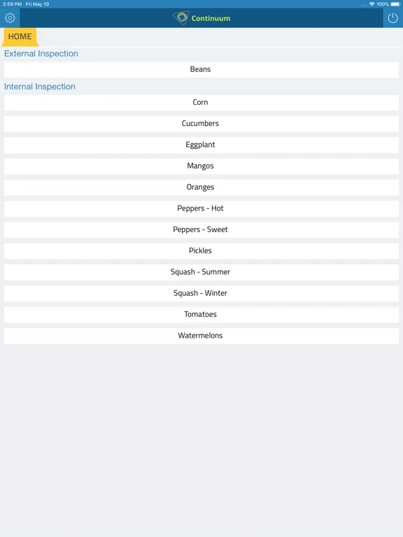 Continuum Quality Control iPad  Screenshots
