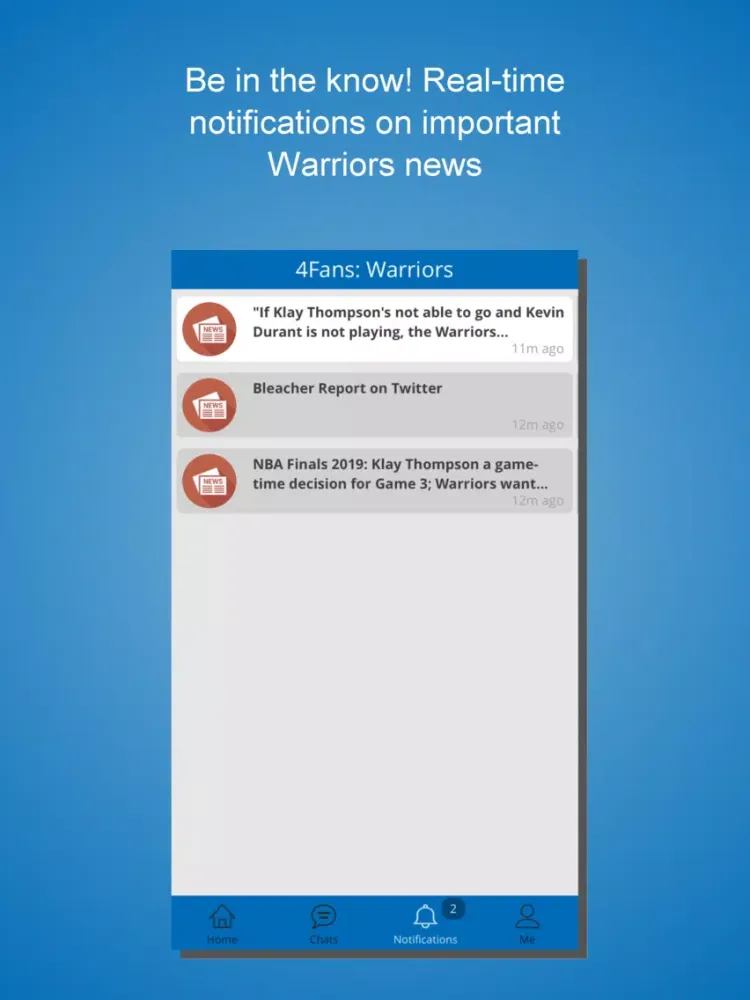 Zrzuty ekranu 4Fans for Warriors Fans iPad 