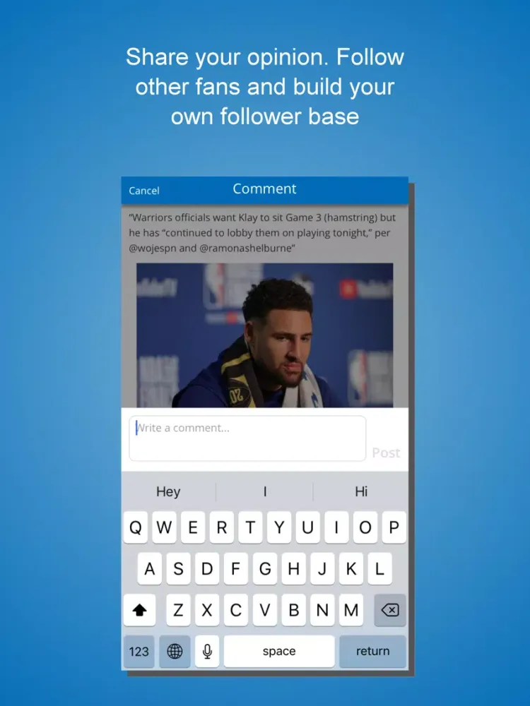 Zrzuty ekranu 4Fans for Warriors Fans iPad 