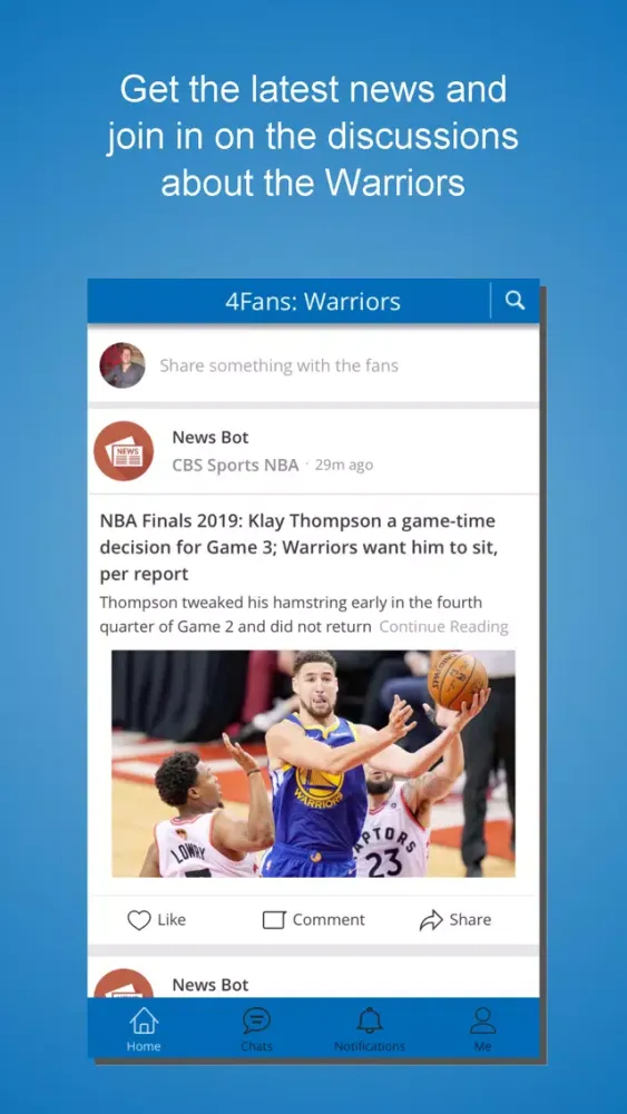 Zrzuty ekranu 4Fans for Warriors Fans