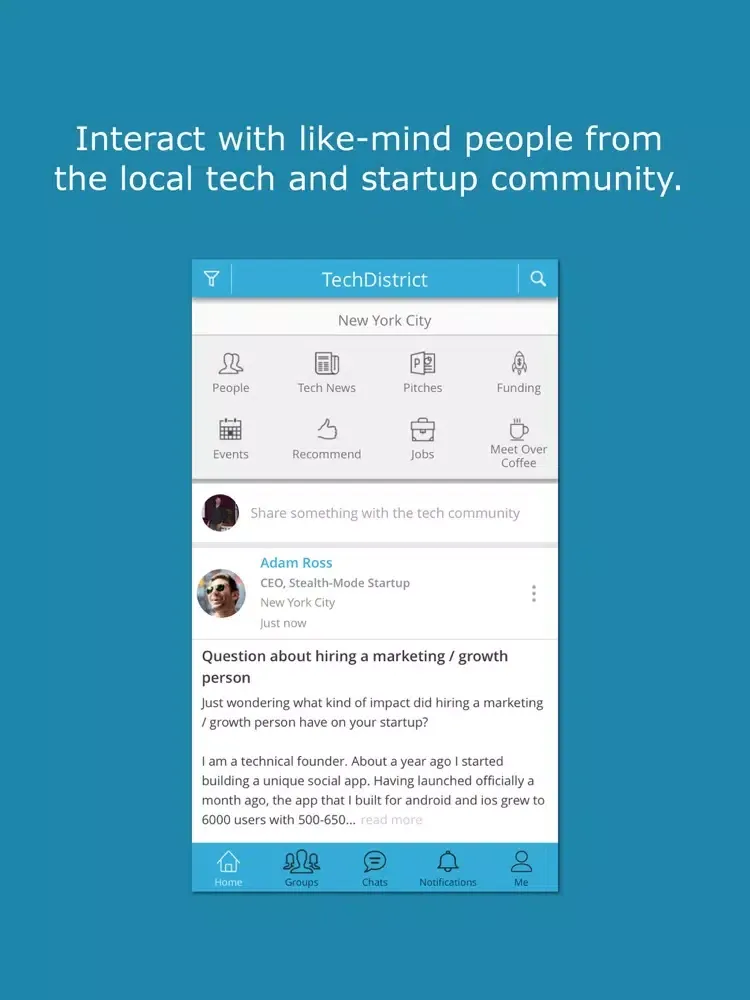 Capturas de pantalla de TechDistrict iPad 