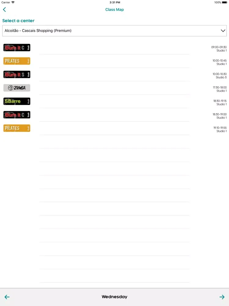 Contour Fitness Studio iPad 应用截图