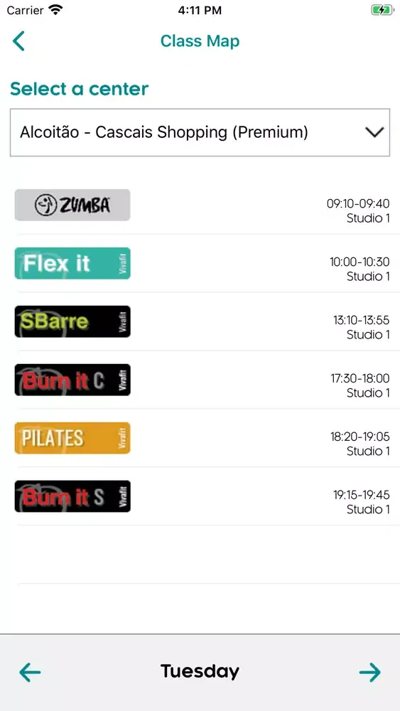 Contour Fitness Studio应用截图