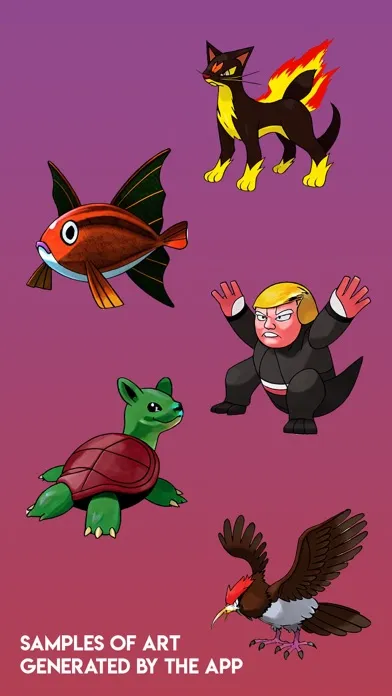 ภาพหน้าจอของ AI Poke Art Generator
