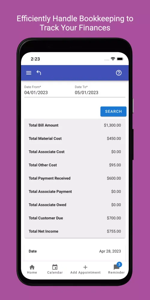 Capturas de tela do Contractor Pro App