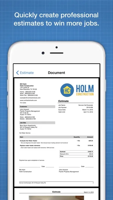ContractorTools应用截图