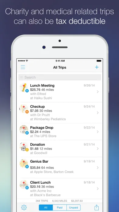 Mileage Log+  Trip Log Tracker Screenshots